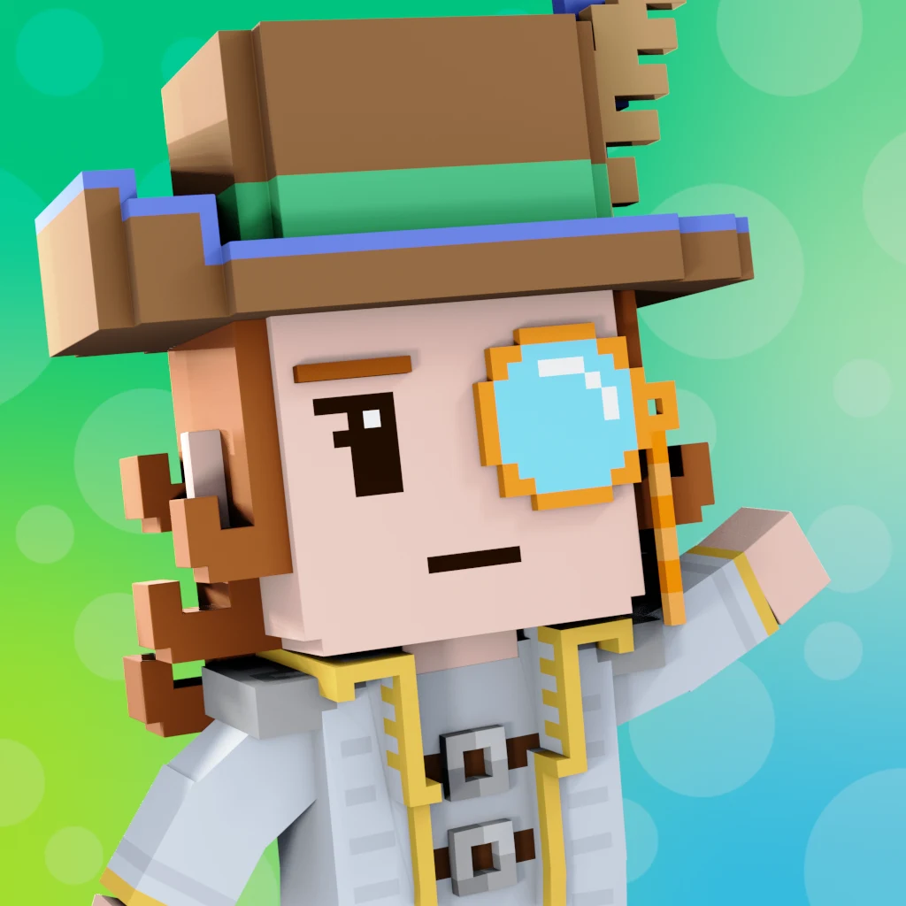 Pirate #2545 voxel render