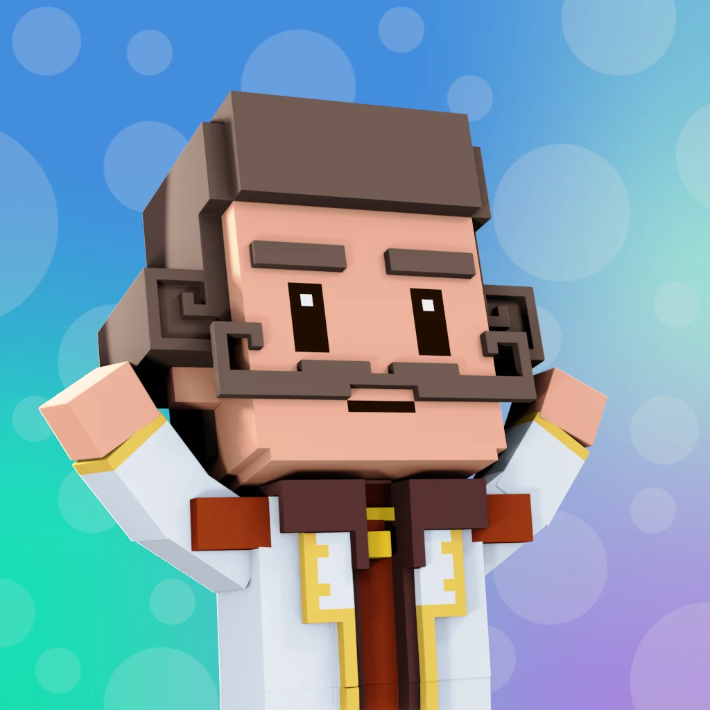 Pirate #2547 voxel render