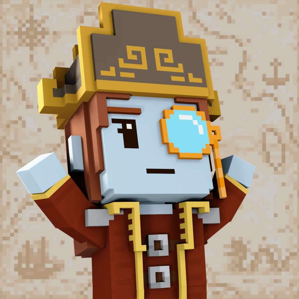 Pirate #2549 voxel render