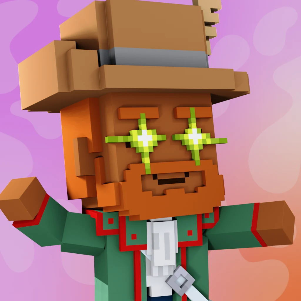 Pirate #2552 voxel render