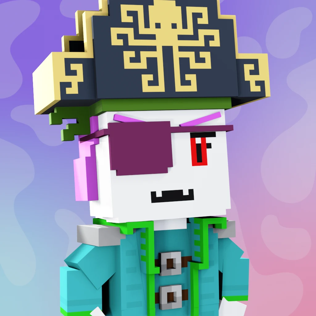 Pirate #2555 voxel render