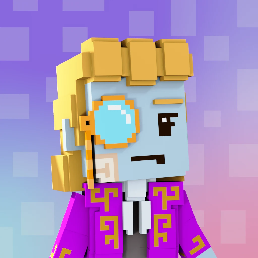 Pirate #2558 voxel render