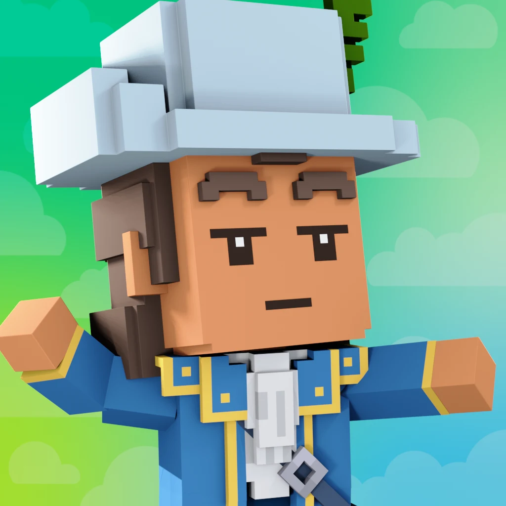 Pirate #2559 voxel render