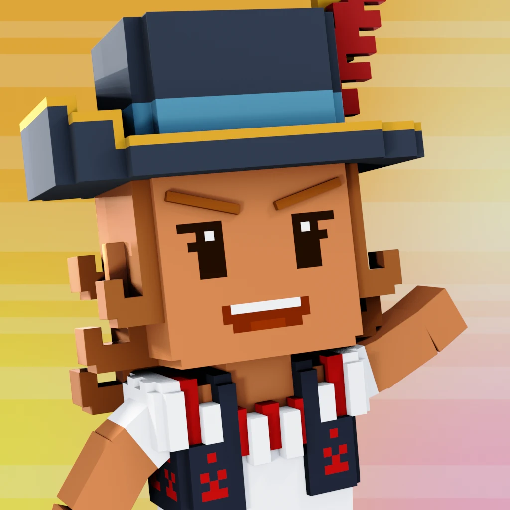 Pirate #2560 voxel render