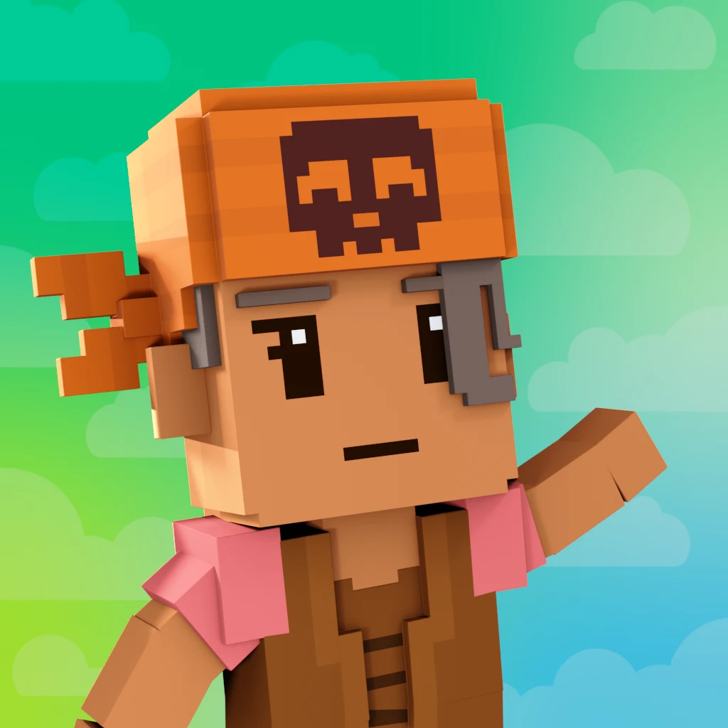 Pirate #2562 voxel render