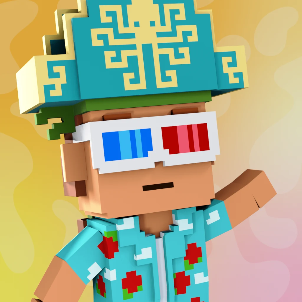 Pirate #2563 voxel render