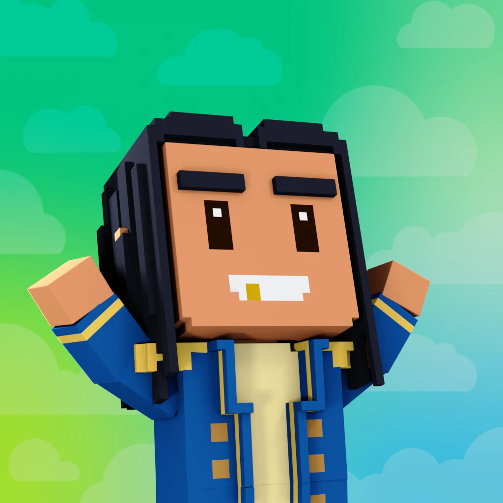 Pirate #2565 voxel render