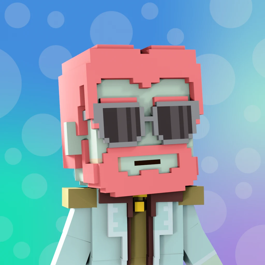 Pirate #2566 voxel render