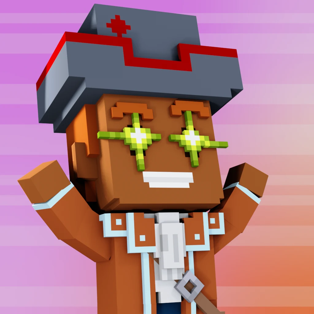 Pirate #2567 voxel render