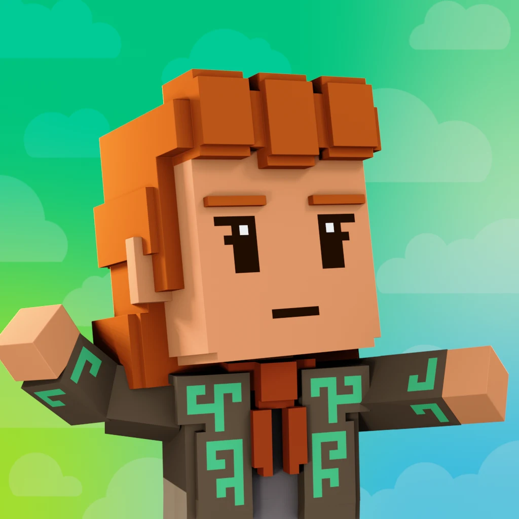 Pirate #2568 voxel render