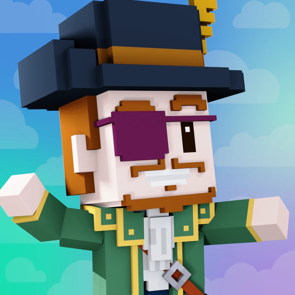 Pirate #2570 voxel render