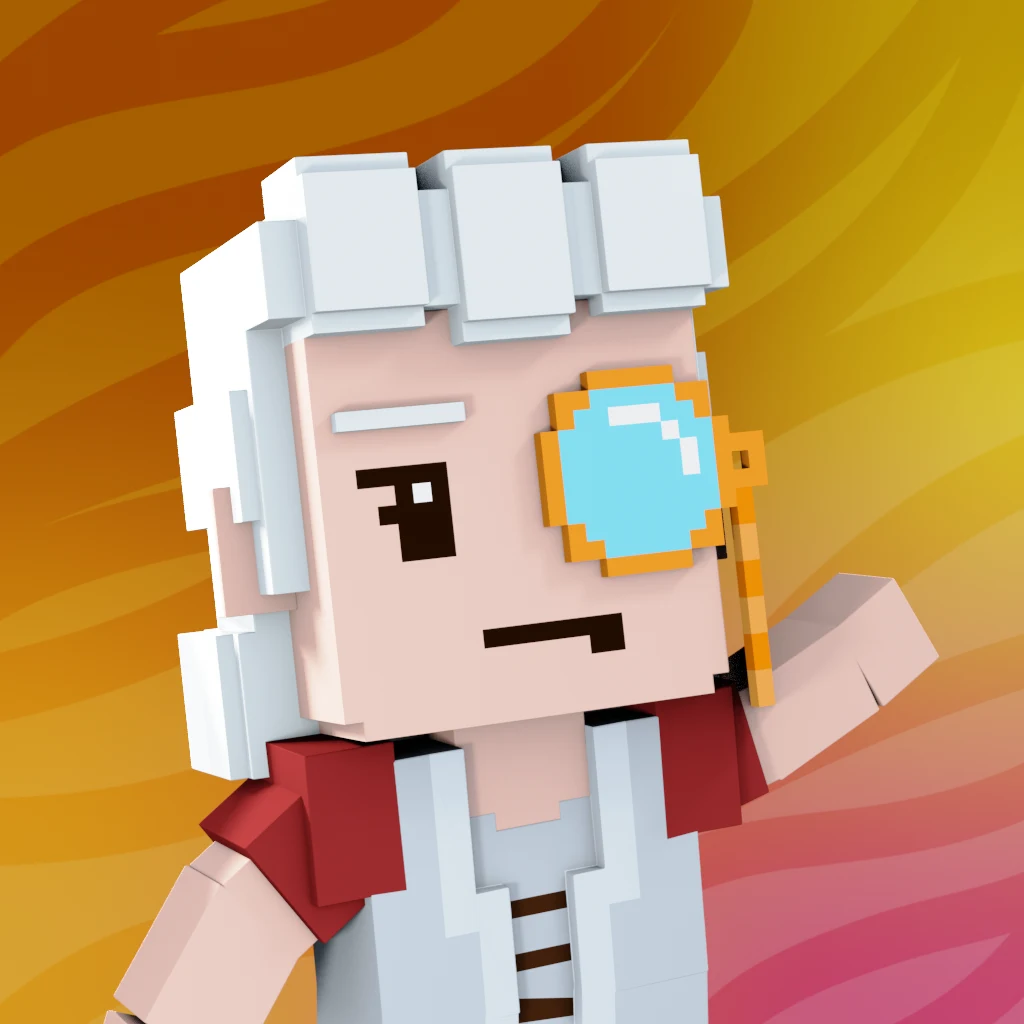 Pirate #2572 voxel render