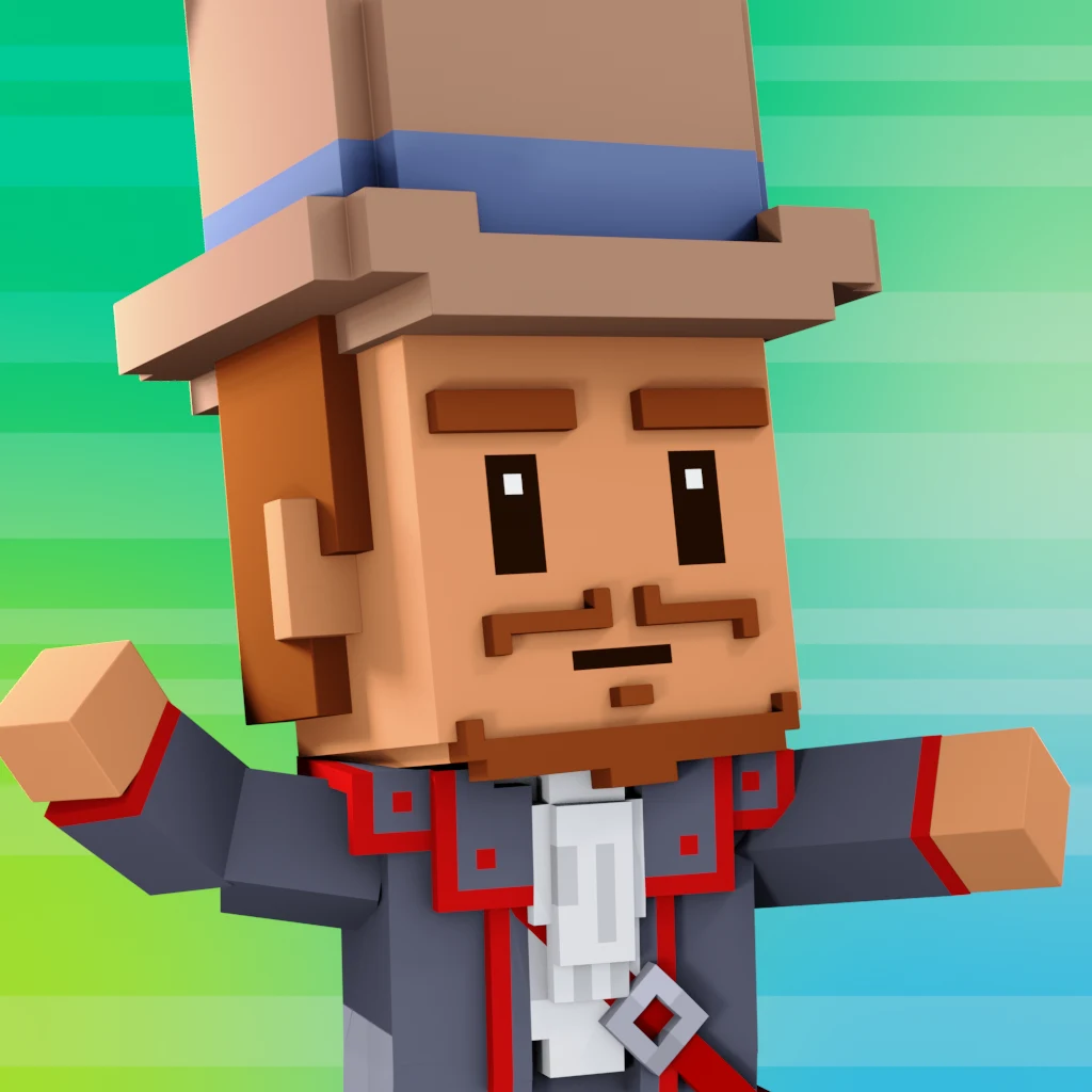 Pirate #2573 voxel render