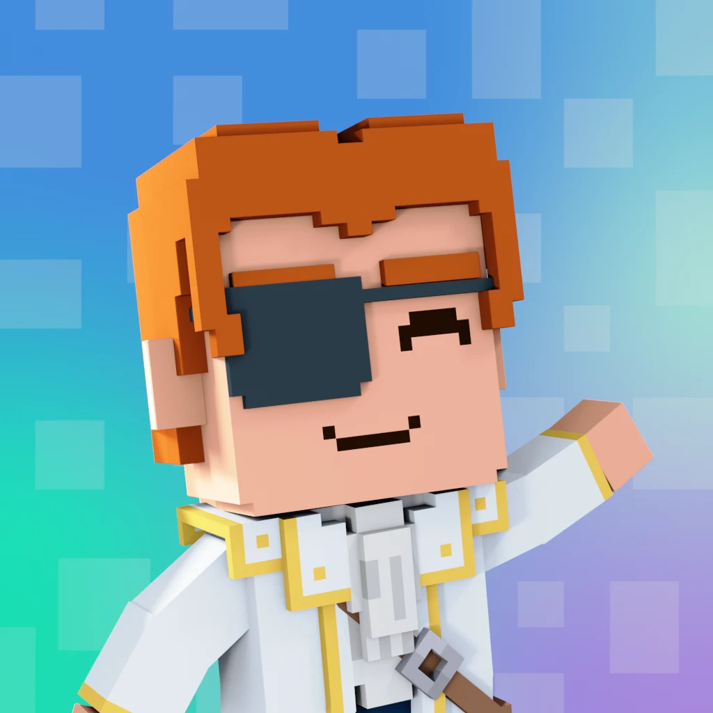 Pirate #2574 voxel render