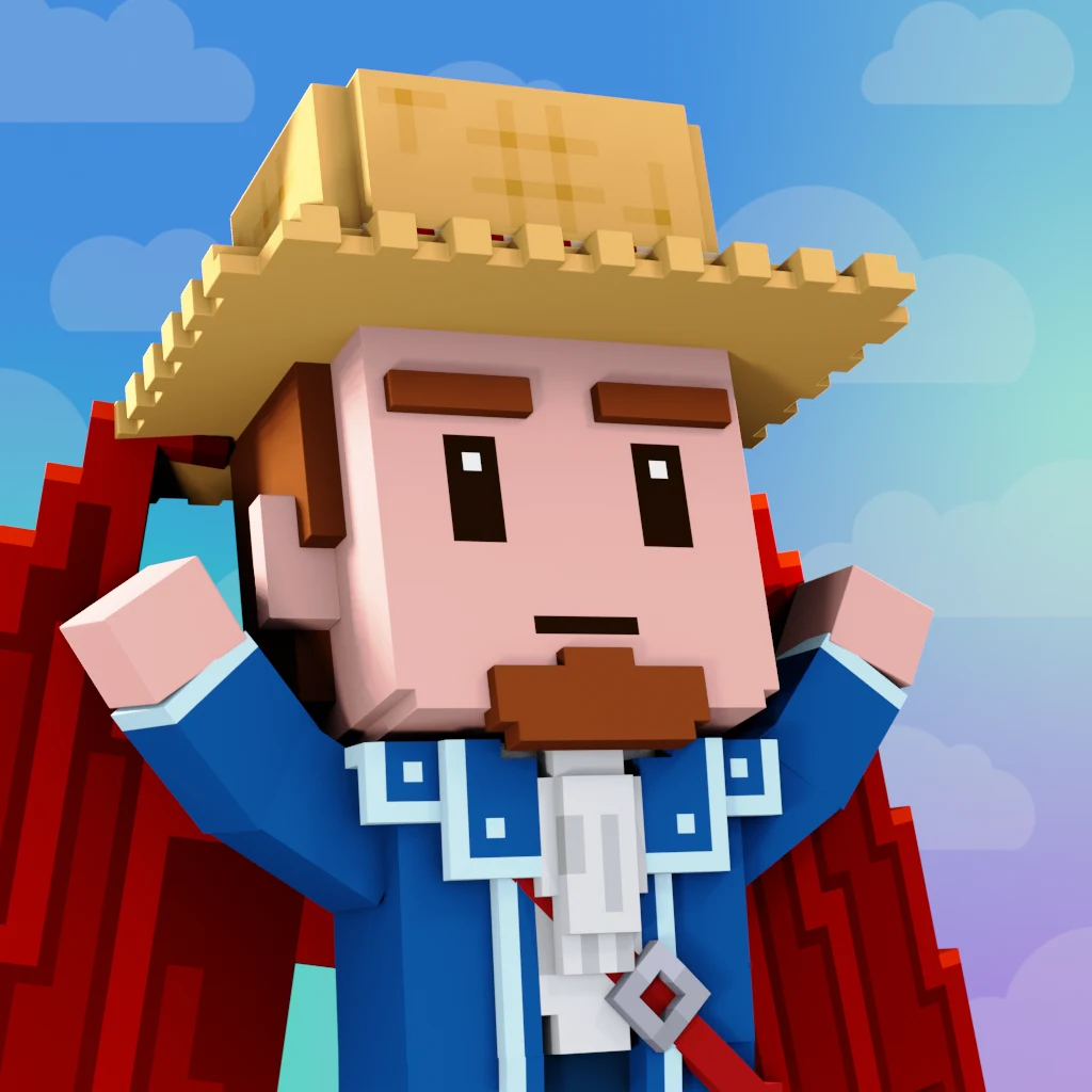 Pirate #2576 voxel render