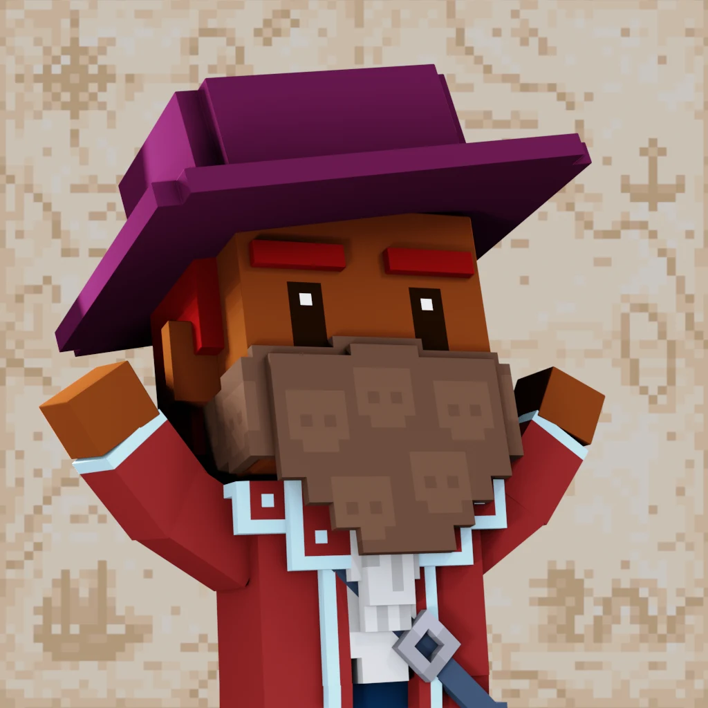 Pirate #2578 voxel render
