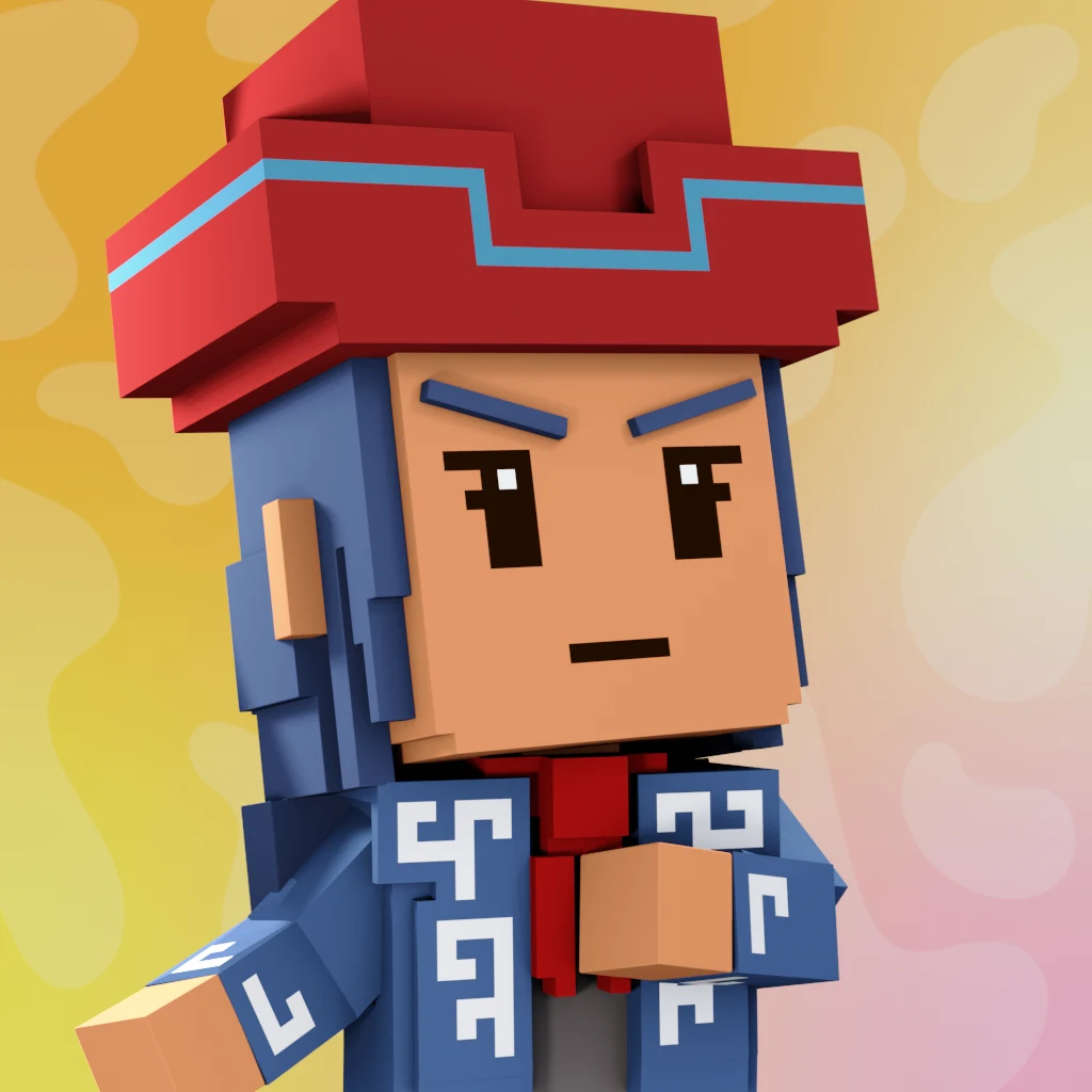 Pirate #2579 voxel render