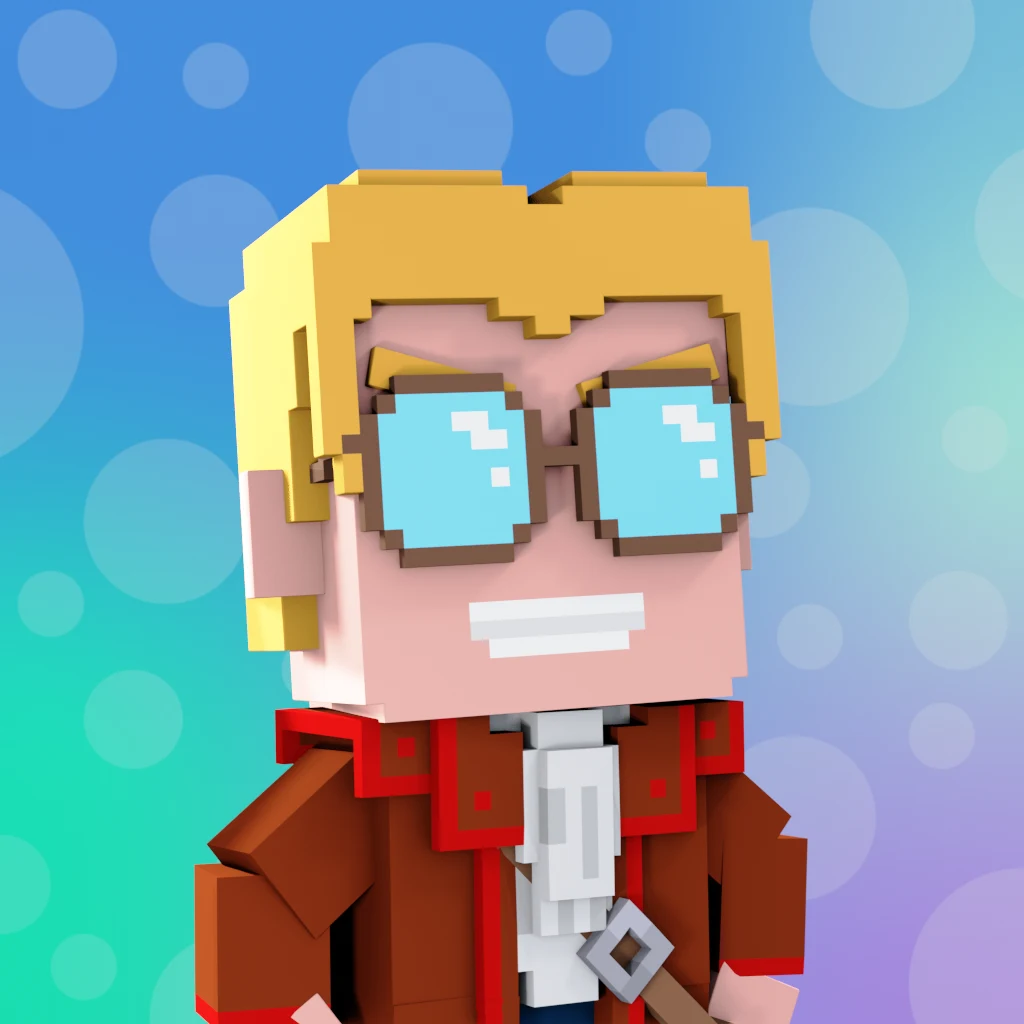 Pirate #2580 voxel render