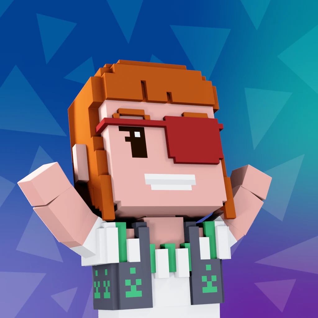 Pirate #2582 voxel render