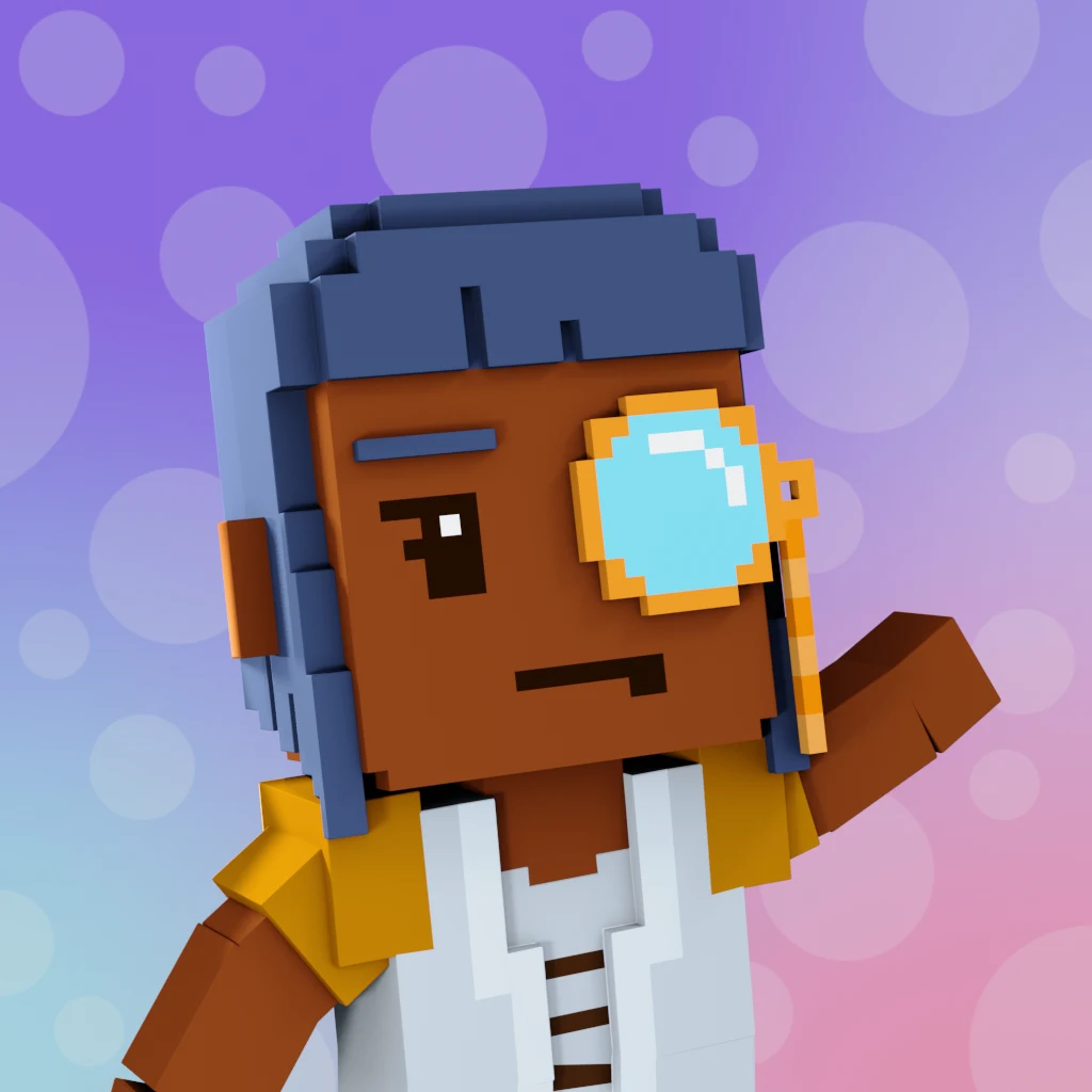 Pirate #2583 voxel render