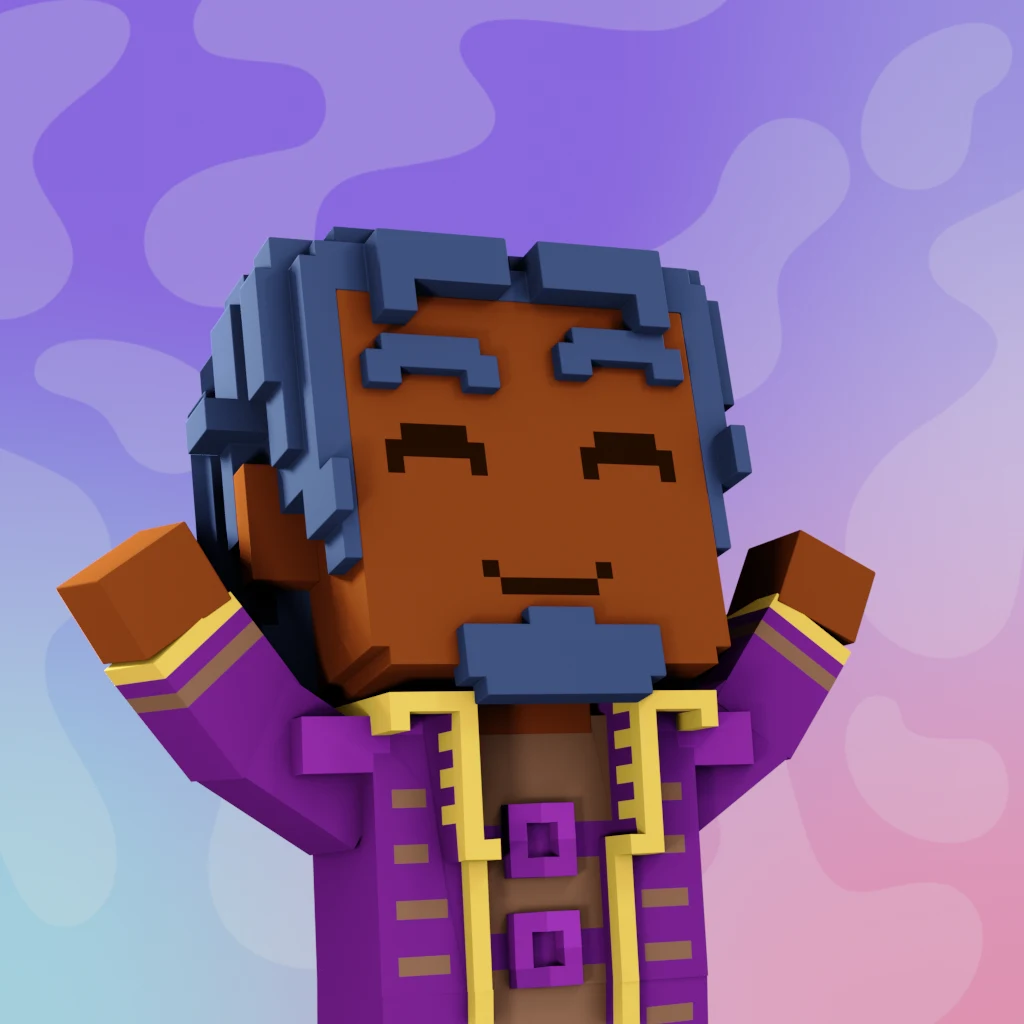 Pirate #2584 voxel render