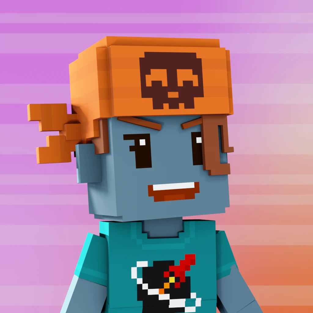 Pirate #2585 voxel render