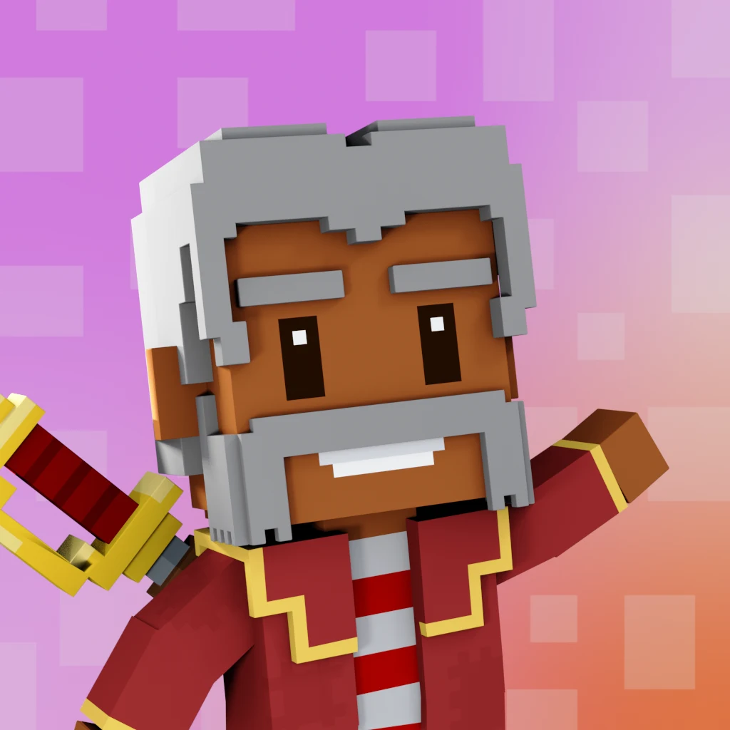 Pirate #2587 voxel render