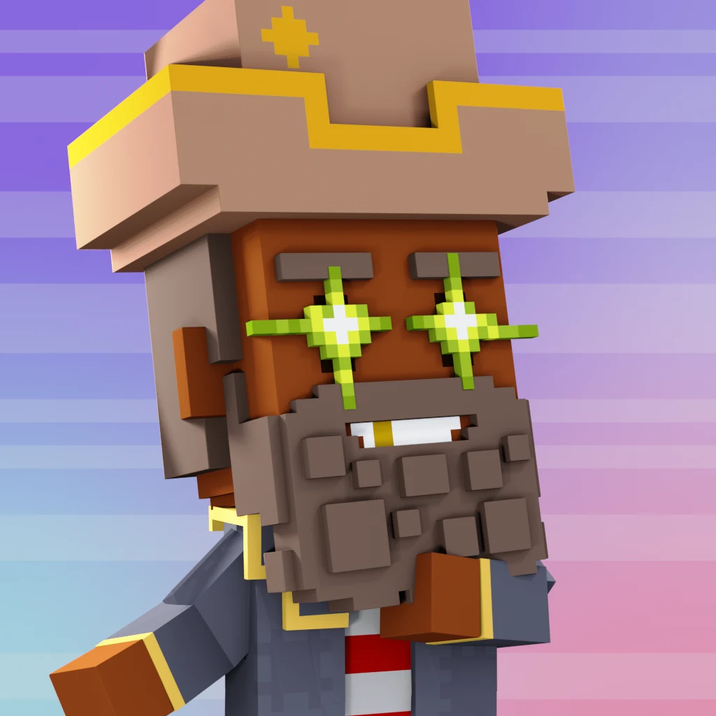 Pirate #2588 voxel render