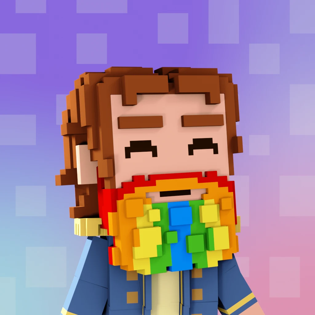 Pirate #2589 voxel render