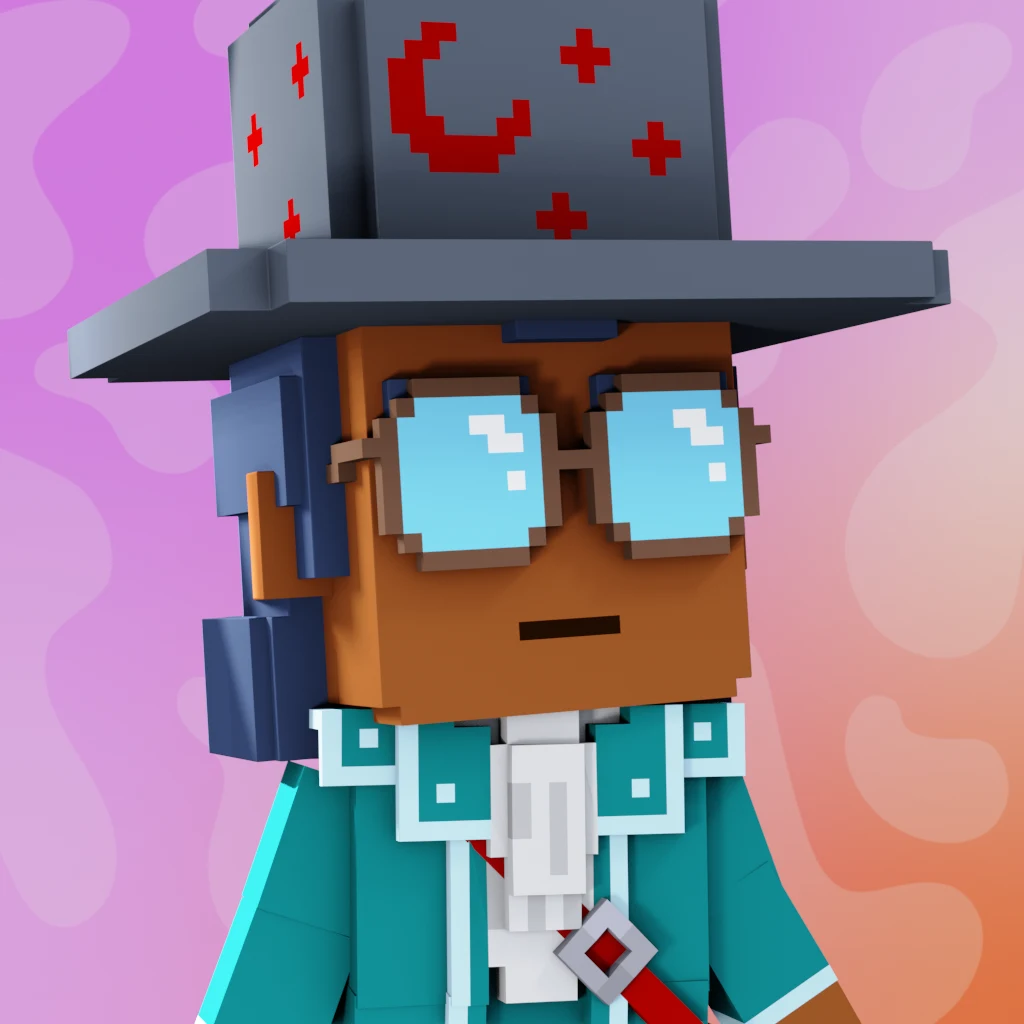 Pirate #2590 voxel render