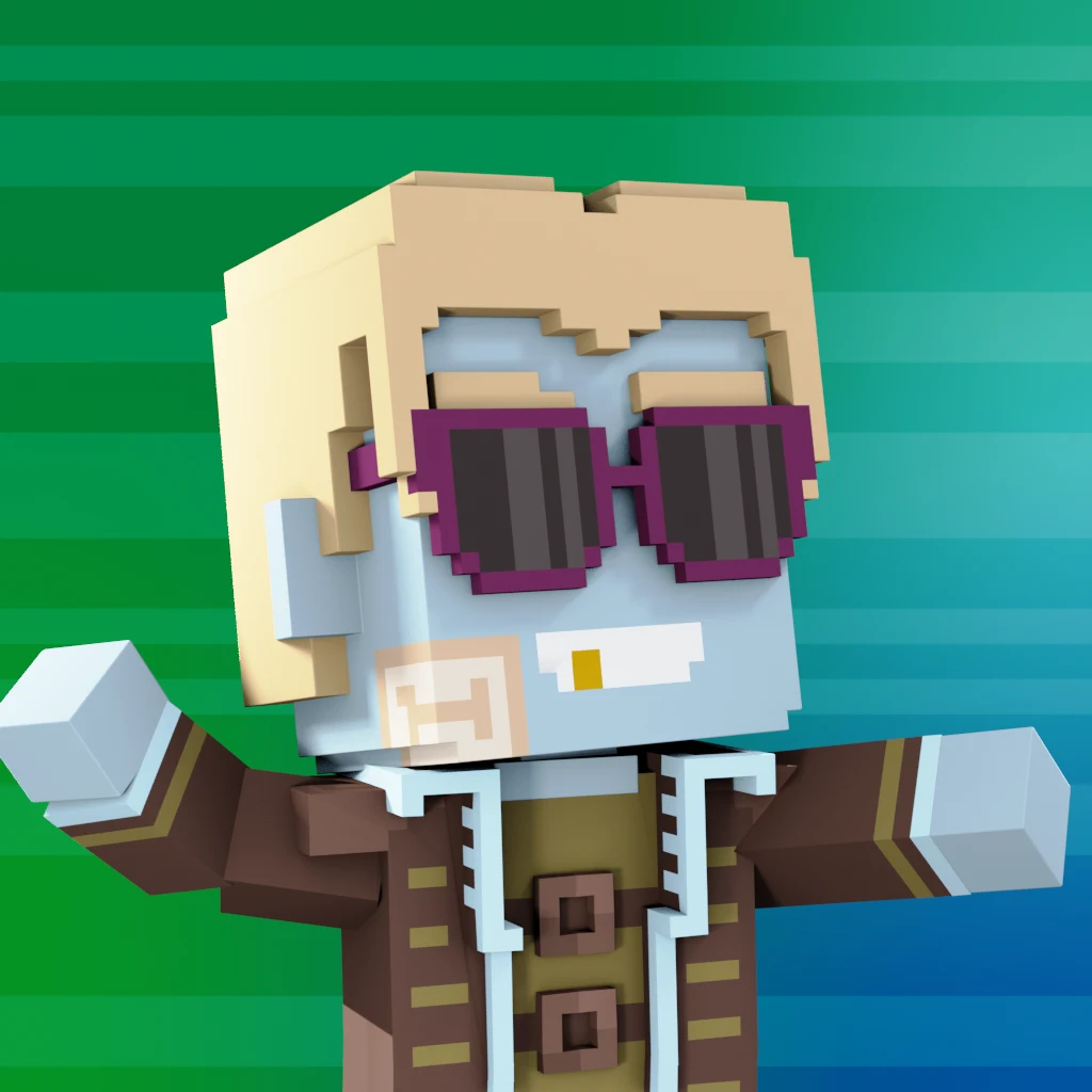 Pirate #2596 voxel render