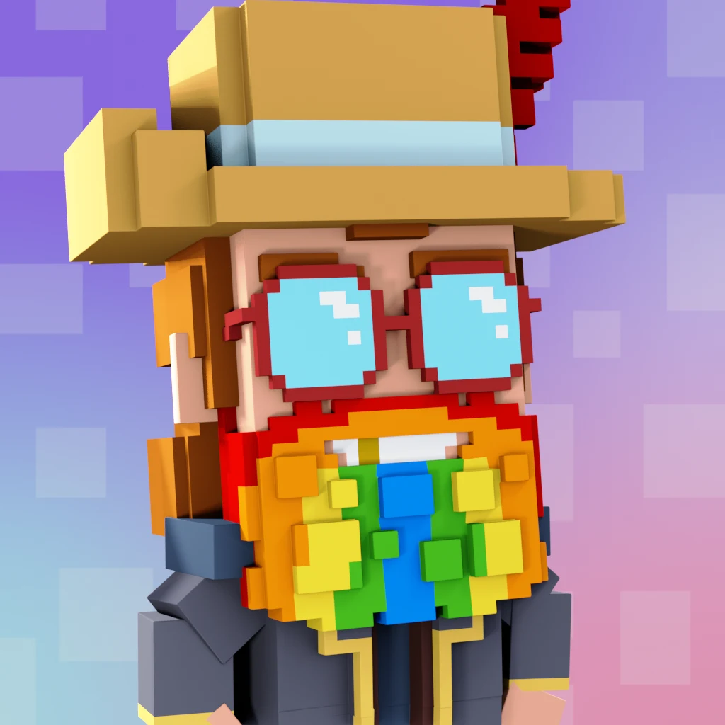 Pirate #2599 voxel render