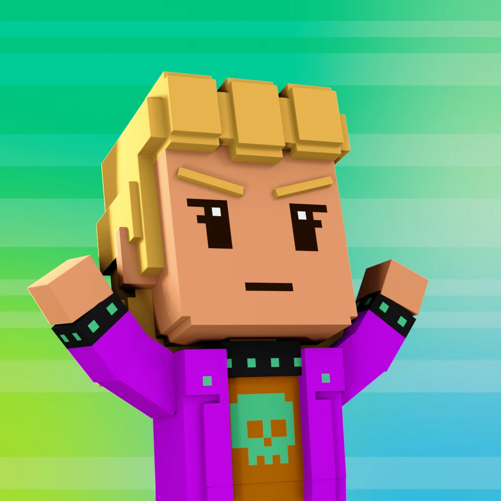 Pirate #2600 voxel render