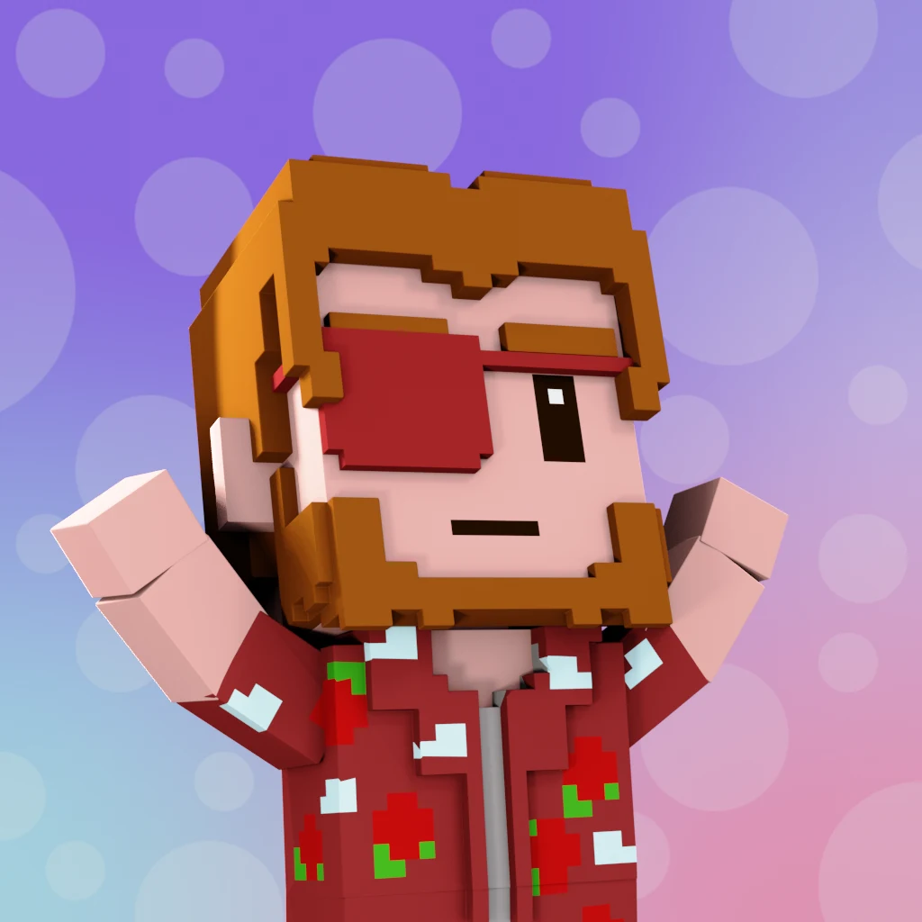Pirate #2602 voxel render
