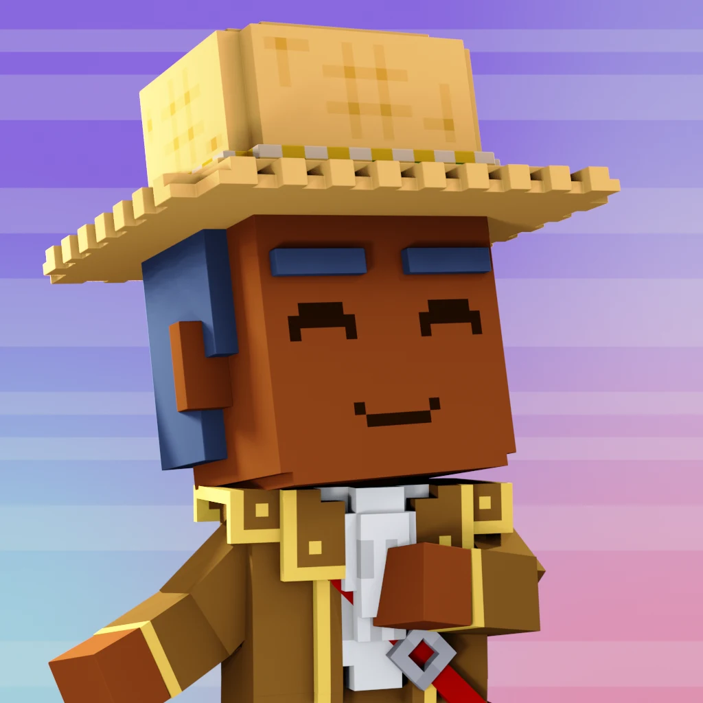 Pirate #2610 voxel render