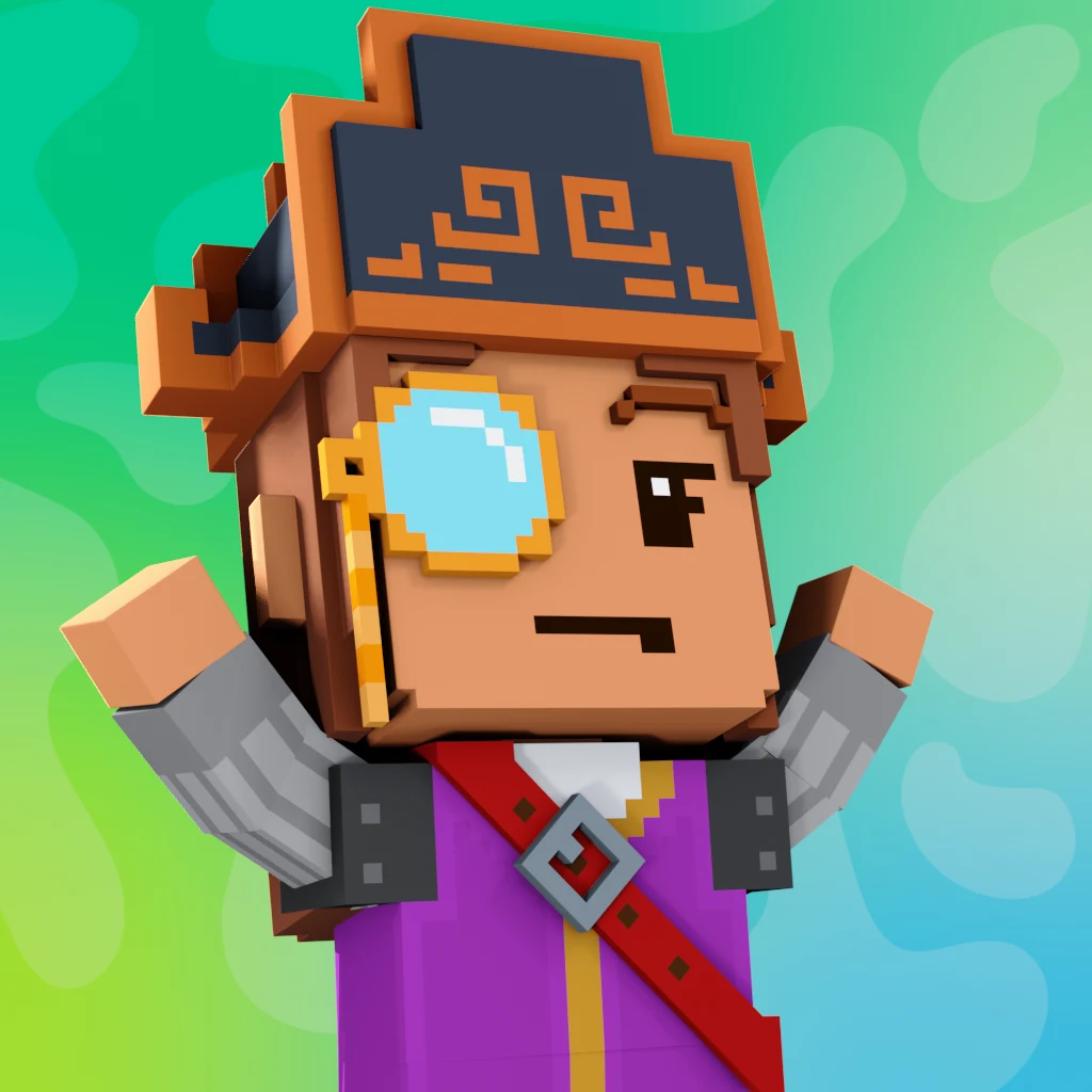 Pirate #2617 voxel render