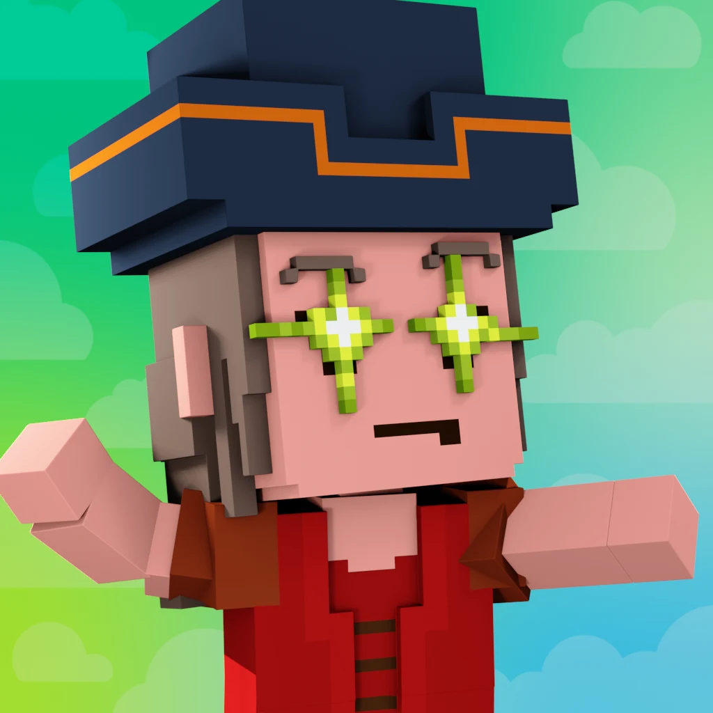 Pirate #2618 voxel render