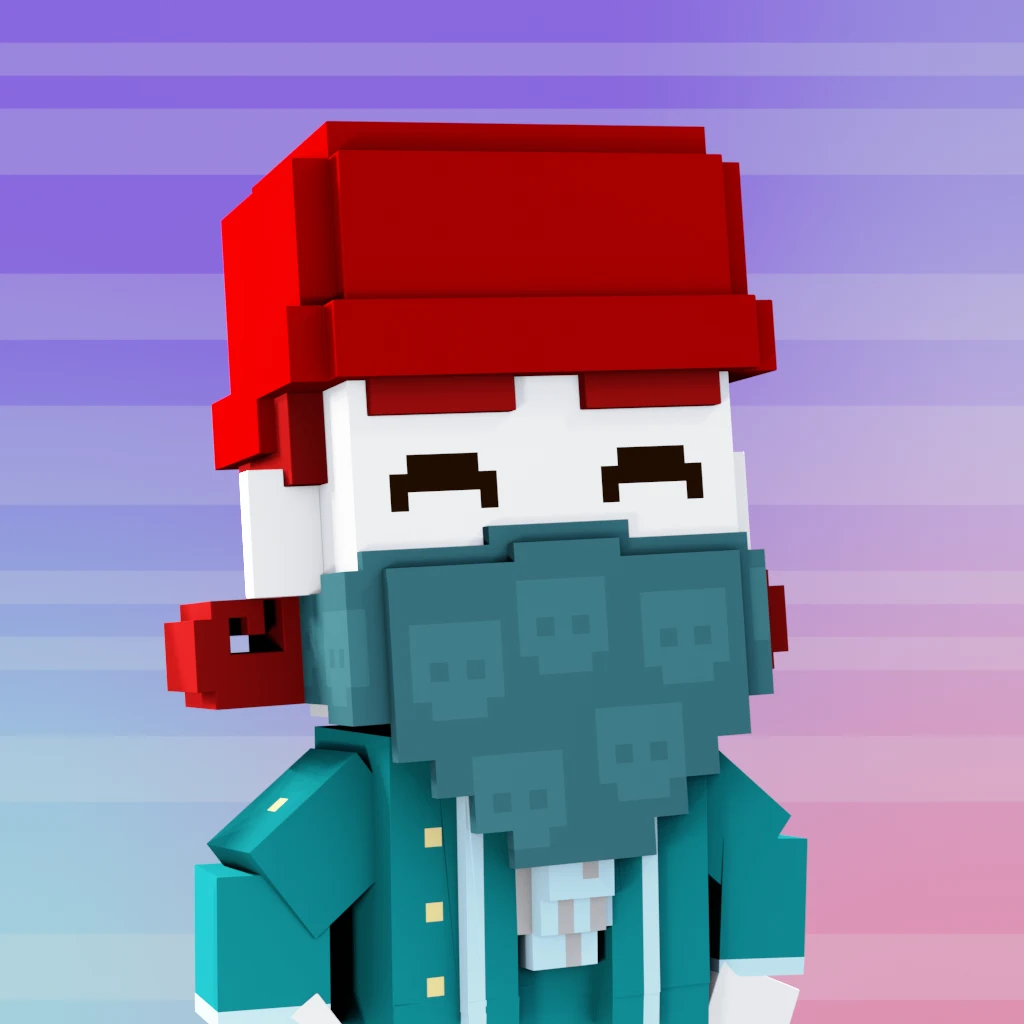 Pirate #2619 voxel render