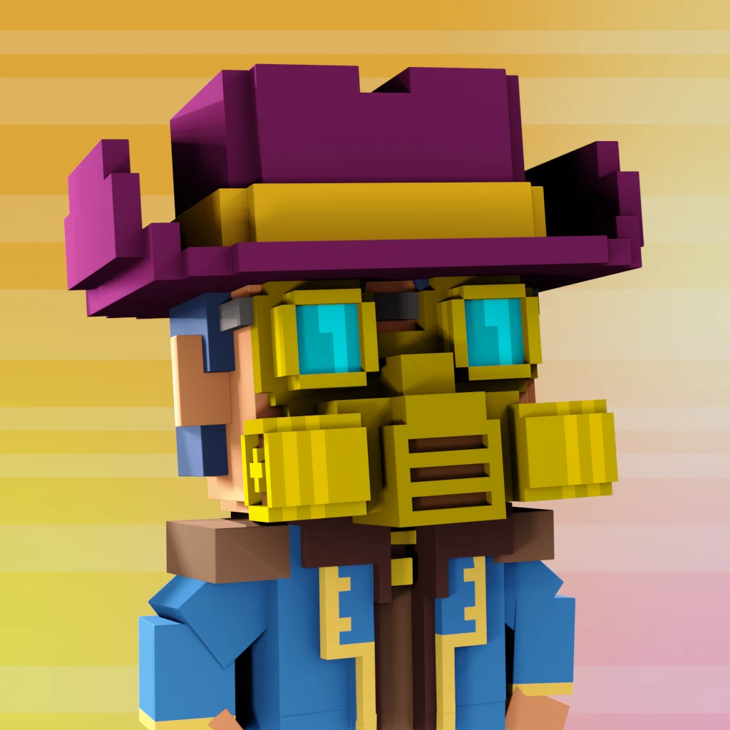 Pirate #2622 voxel render