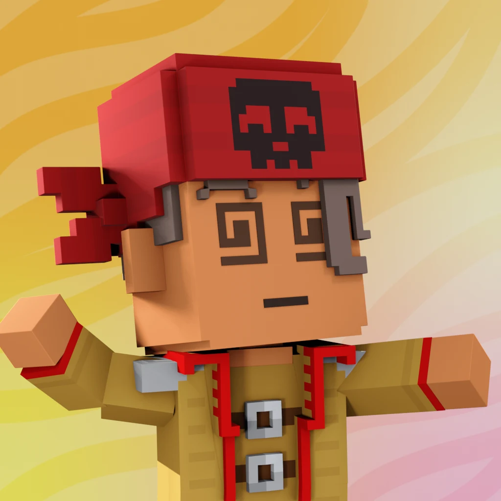 Pirate #2624 voxel render