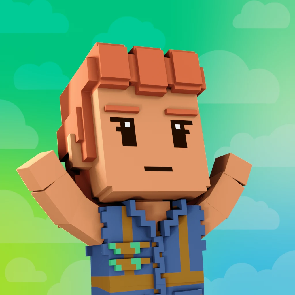 Pirate #2625 voxel render