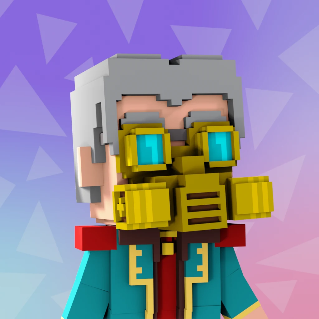 Pirate #2629 voxel render