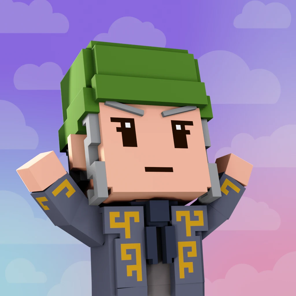 Pirate #2630 voxel render