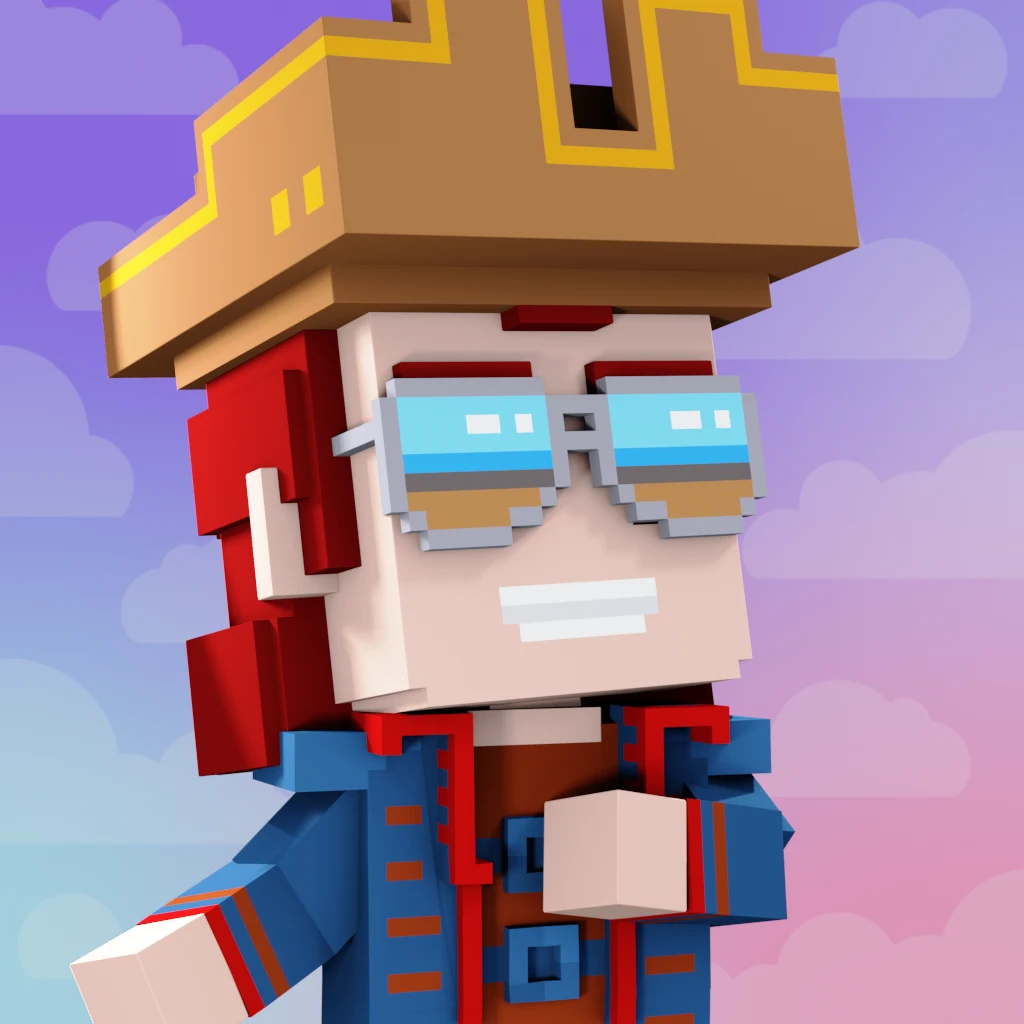 Pirate #2635 voxel render