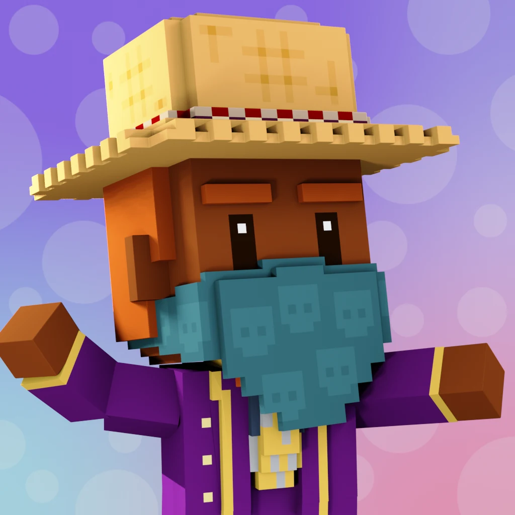 Pirate #2638 voxel render
