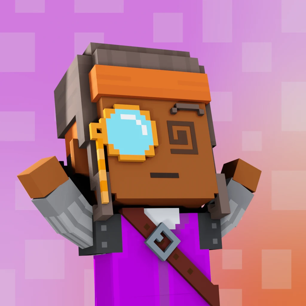 Pirate #2643 voxel render