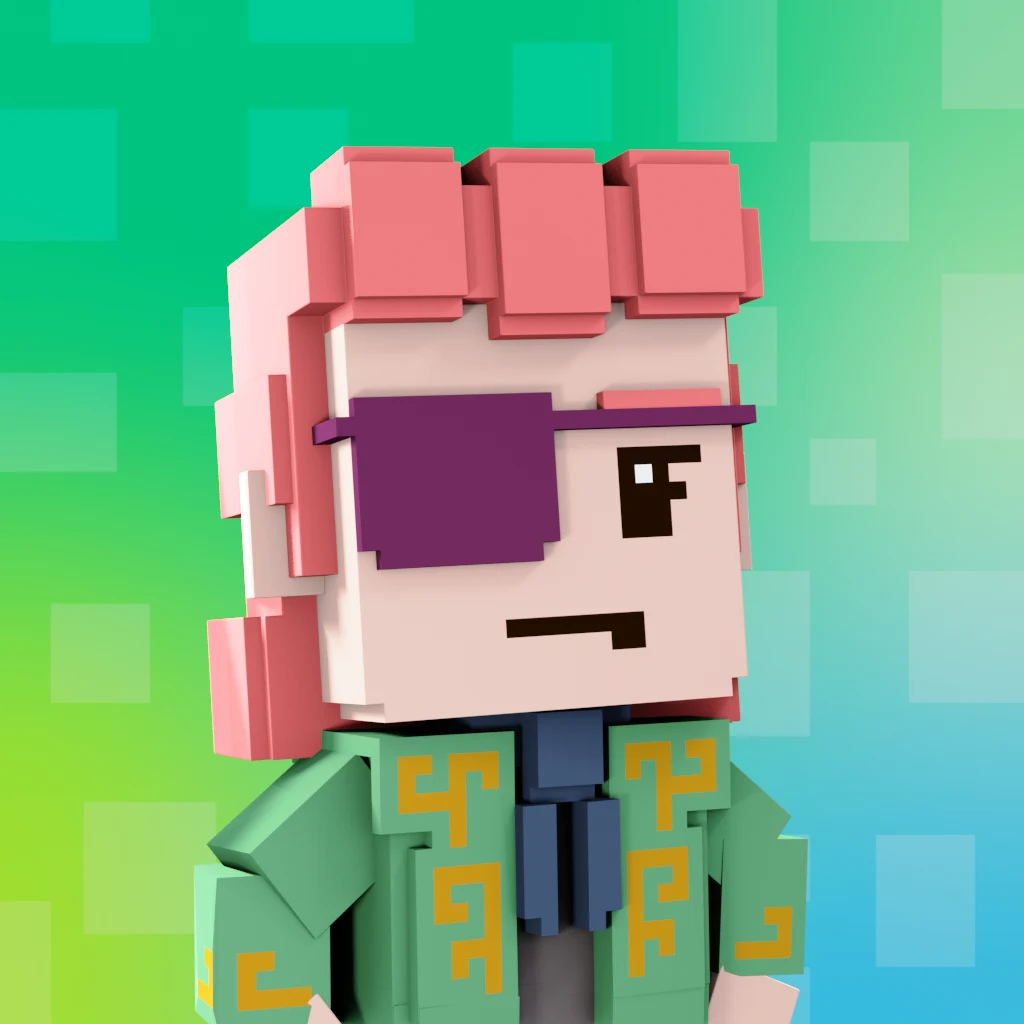 Pirate #2651 voxel render