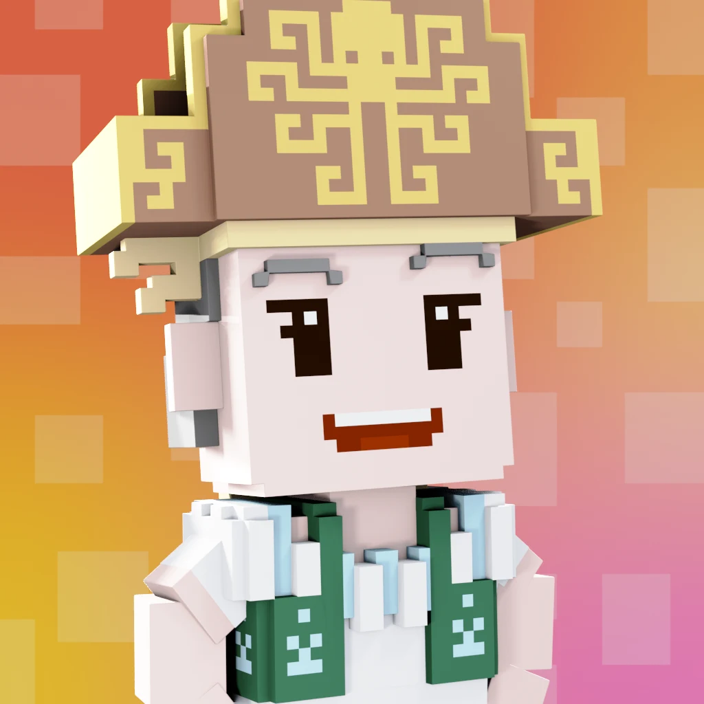 Pirate #2654 voxel render