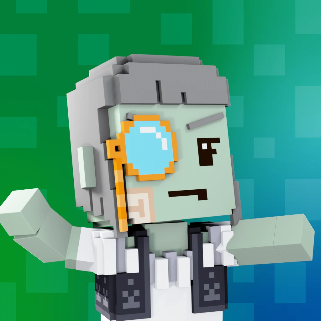 Pirate #2670 voxel render
