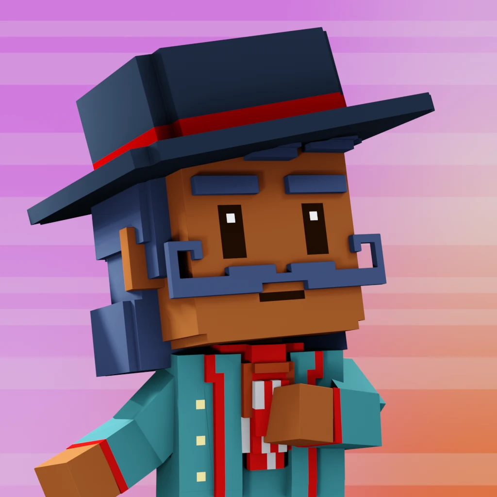 Pirate #2676 voxel render